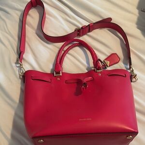 Michael Kors Pink Satchel Structured Design Versatile